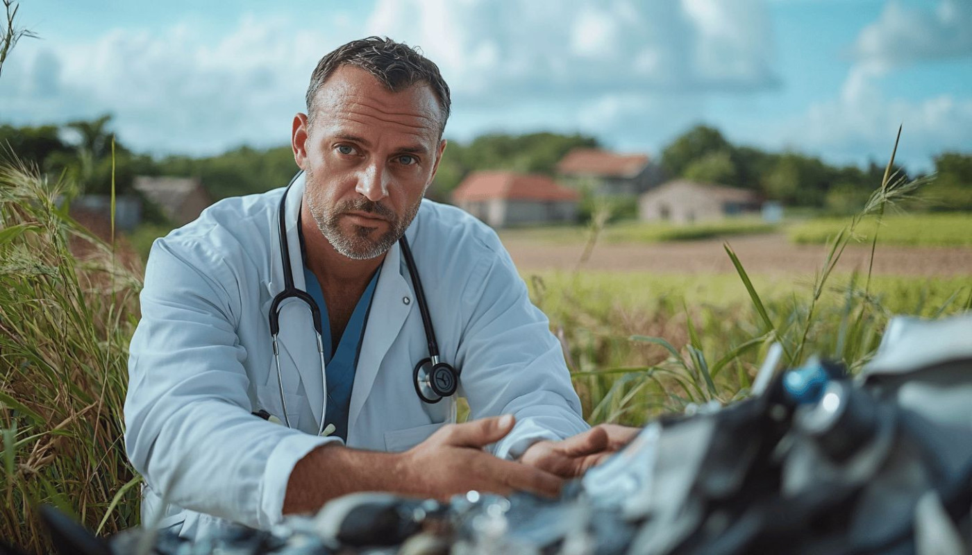 Accident à Villedieu La Blouere et sucre d'orge à la Seguiniere : le rôle du Dr Lanvin de Mougins